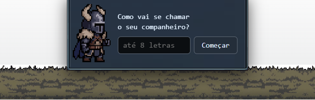 Um acampamento pequeno: fogueira apagada, caixas e um estandarte de armas